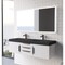 Castello Usa Thames 60-inch White Vanity Set with Black Top and Black Handles CB-MC-60W-BL-20146-BL - alternate 7